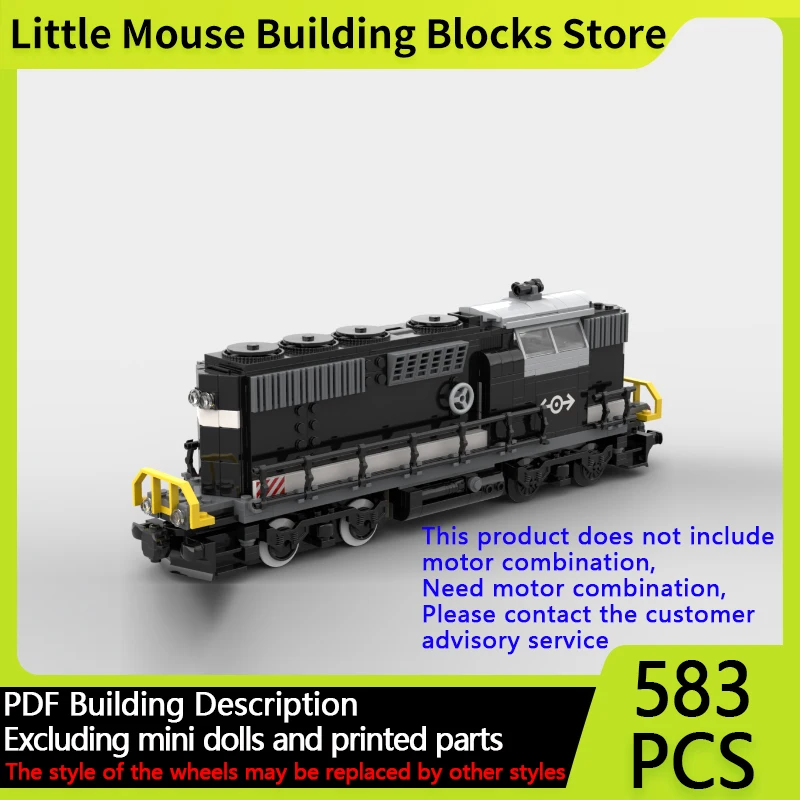 

City Car Model MOC Building Bricks Coffin Heavy Shunter Locomotive Modular Technology Gifts Holiday Assemble Children Toys Suit