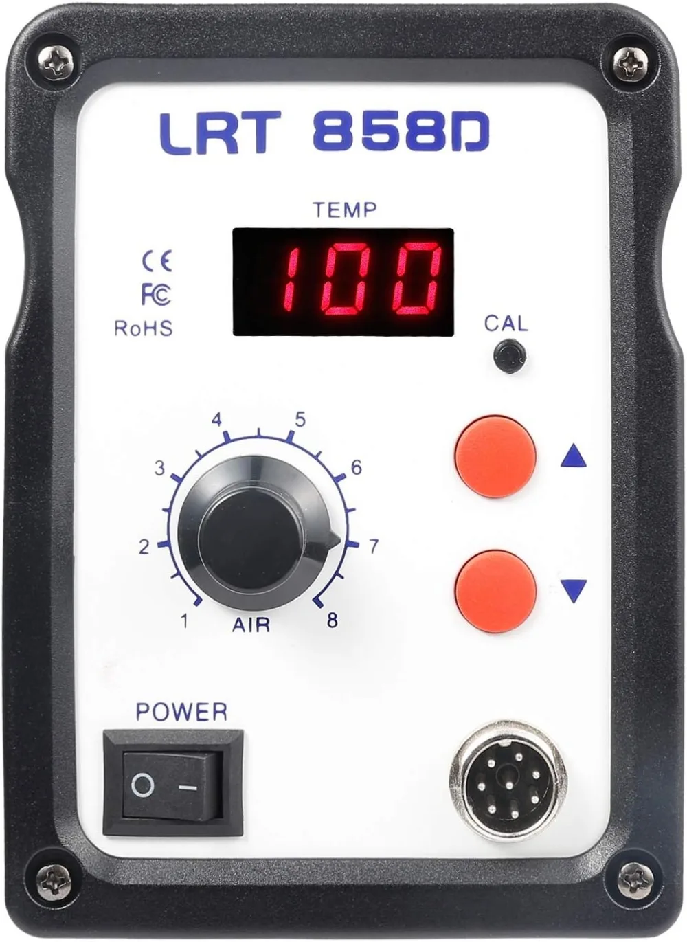 محطة إعادة تشغيل الهواء الساخن الرقمية 700 وات لحام SMD مع درجة حرارة قابلة للتعديل وتدفق الهواء #4