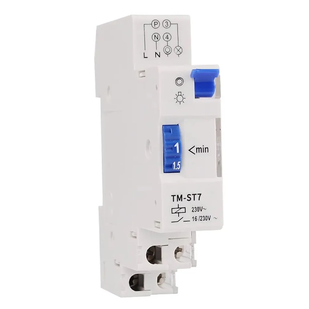 TM-ST7 Timer Switch 220V For Street Lights Neon Lights Mechanical Stair Timer Switch Din Rail Staircase Timer Switch