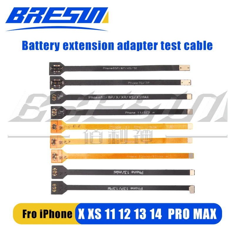 Battery Extension Flex Cable for iPhone X to 14 15Pro Max Replacement Maintanence iPhone Battery Extension Test Cable 6 7 8 Plus