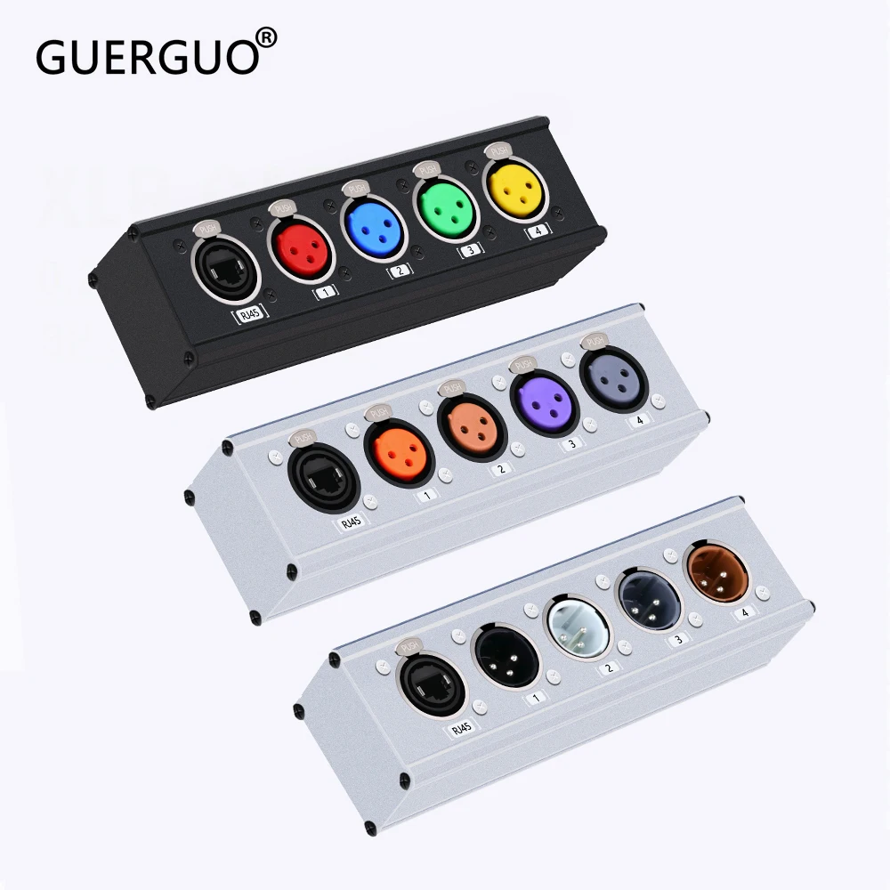 

RJ45 CAT5 на 4-канальный 3-контактный удлинитель аудиокабеля XLR DMX512 Удлинитель сетевого сигнала для студии звуковой записи сценического освещения