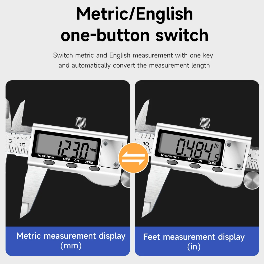 Electronic Digital Caliper Metal Professional Vernier Caliber Measuring Tools Thickness Gauge Depth Ruler 3D Printer Parts