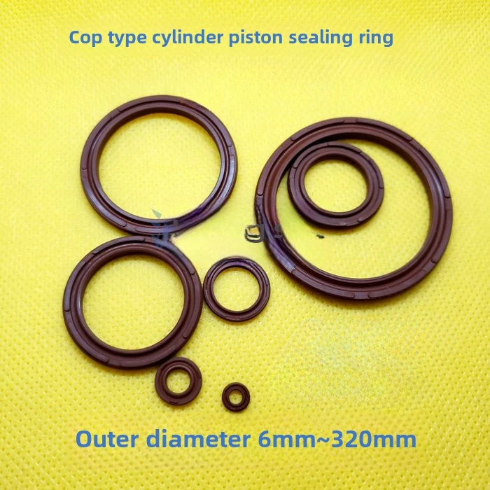 1pcs high temperature resistant fluoroelastomer OPA two-way air seal C type COP8/10/12/16/20/25/cylinder piston seal