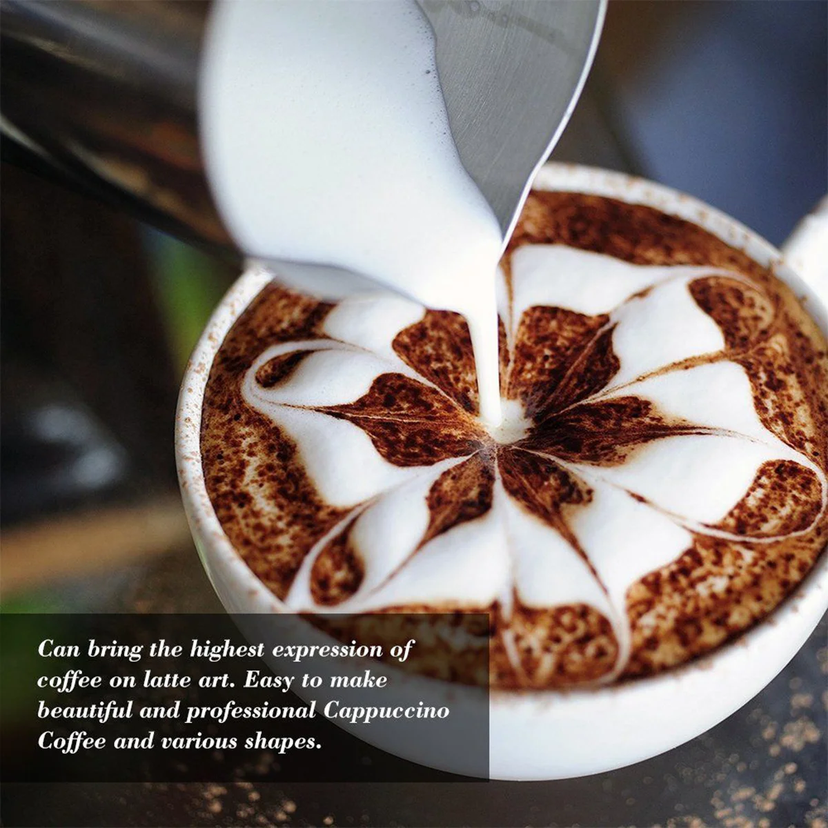 

Чашка для вспенивания молока из нержавеющей стали, 200 мл, серебряный кувшин для латте, можно мыть в посудомоечной машине, чашка для капучино, контейнер для пены для кофе и крема для дома