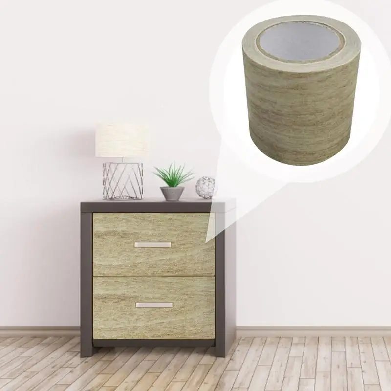 1PC Self-adhesive Wood Grain Waist Line Wallpaper Waterproof Wall Border Baseboard Stickers Decals Home Decor Decal