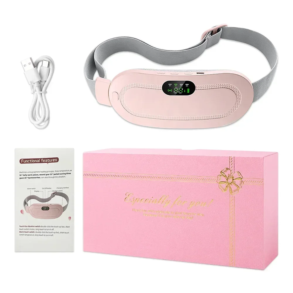 Portable Heating Pad Menstrual Heating Massager Belt Abdominal Belt Period Relief Hot compress and warm uterine device