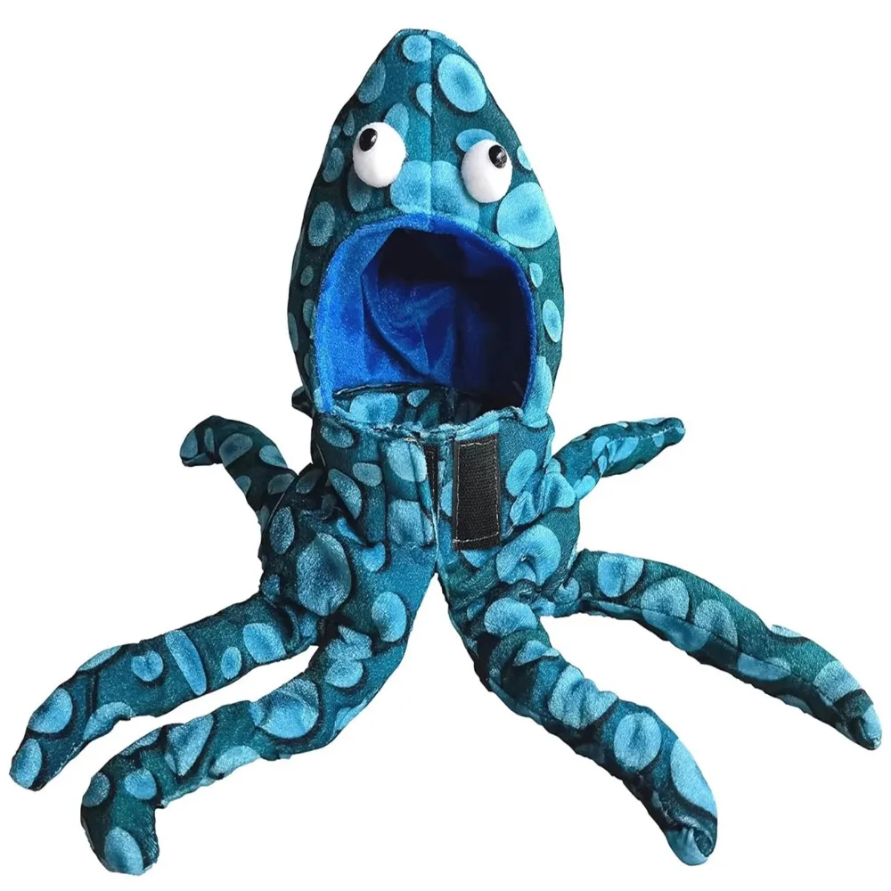 

Creative Pet Transformation Outfit Octopus Shape Blue Dog Cosplay Costume Polyester Pet Costume Halloween Pet Clothes