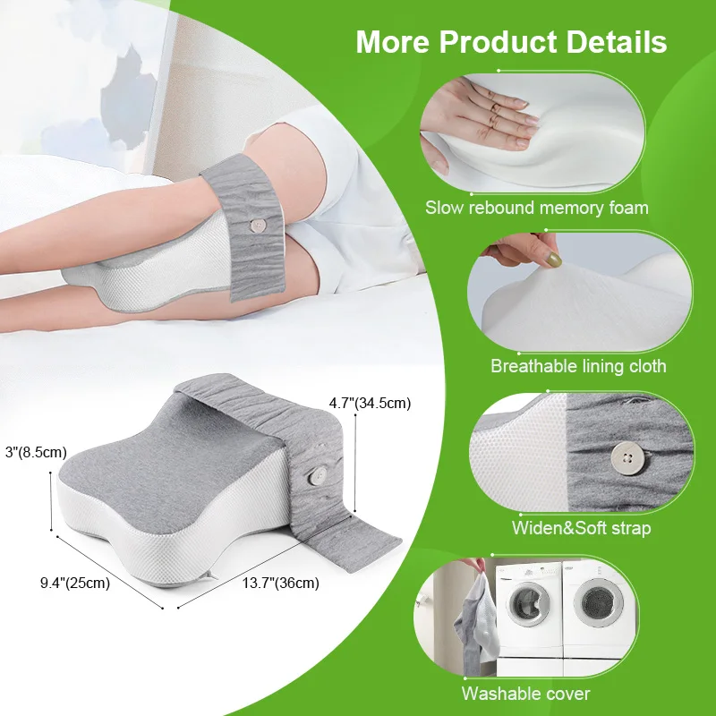 Orthopedic Knee and Leg Support Pillow for Side Sleepers 4