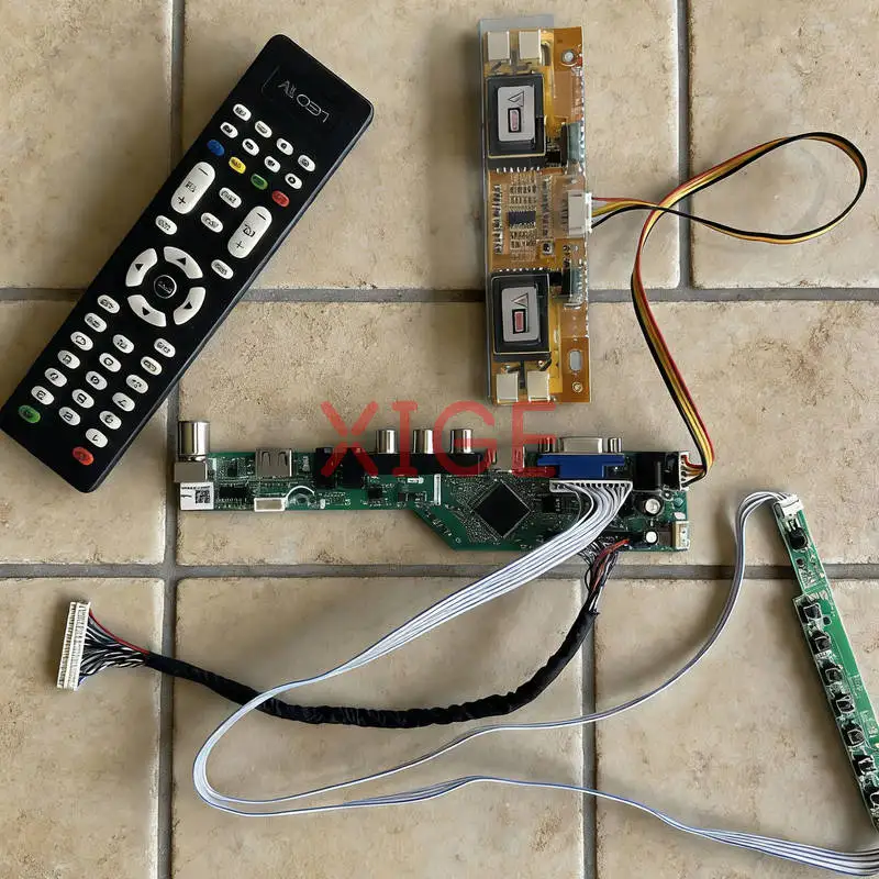 

Display Controller Drive Board Fit MT170EN01 M170E7 M170E5 M170E6 1280*1024 1280x1024 HDMI+VGA+AV+USB LVDS 30-Pin 4-CCFL DIY Kit
