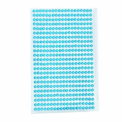 Acrylic Blue 4 Mm437pcs/set Rhinestone Self-adhesive Sticker DIY Party and Holiday Nail Bag Decoration Supplies