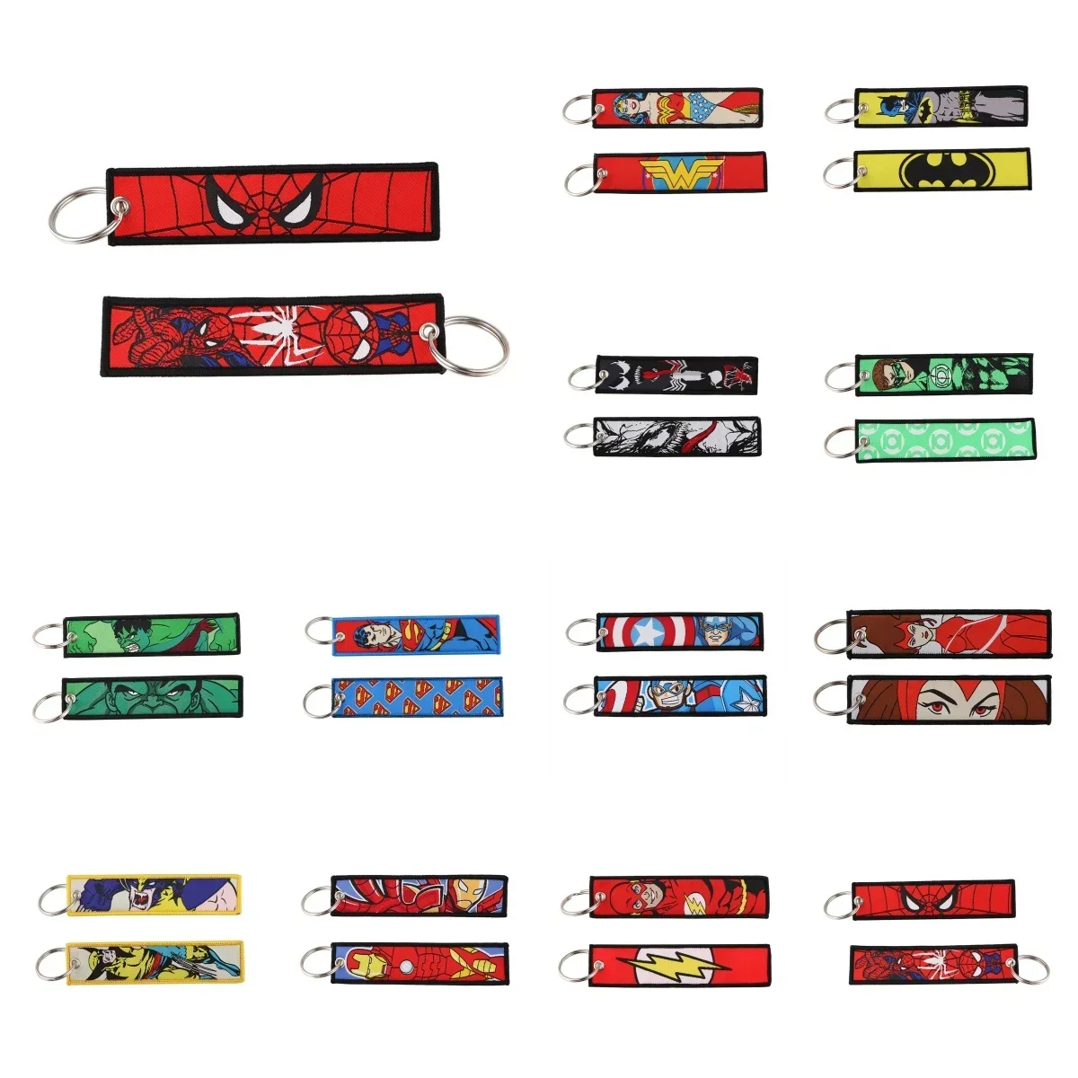 Niedliche coole Filmcharaktere, Stich, bestickte Schlüsselanhänger, Cartoon-Schlüsselanhänger, cooler Schlüsselanhänger für Auto, Motorräder, Schlüsselanhänger, Kindergeschenke