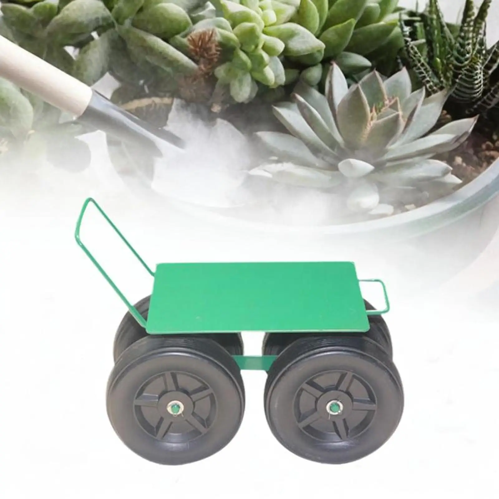 

Садовый табурет на колесиках, многофункциональная удобная тележка для двора, тележка для толкания, мобильная тележка для покраски двора, уличного ремонта автомобиля, сбор