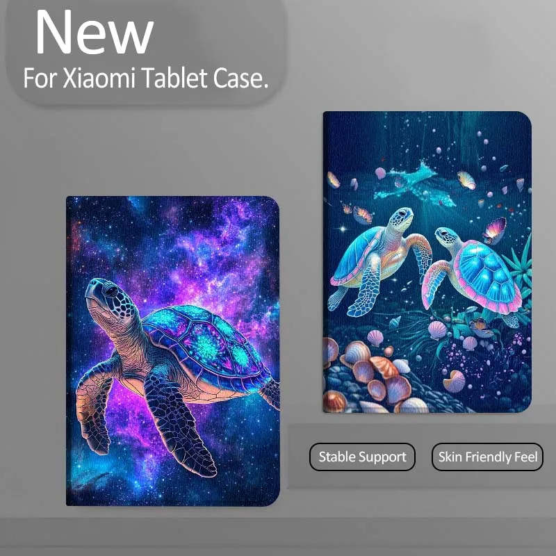 

Cartoon Galaxy Turtle Art For Xiaomi Redmi Mi Pad 4 5 6 7 8 K SE Mini Pro Plus Max 10.1 11.2 inch Tablet Case