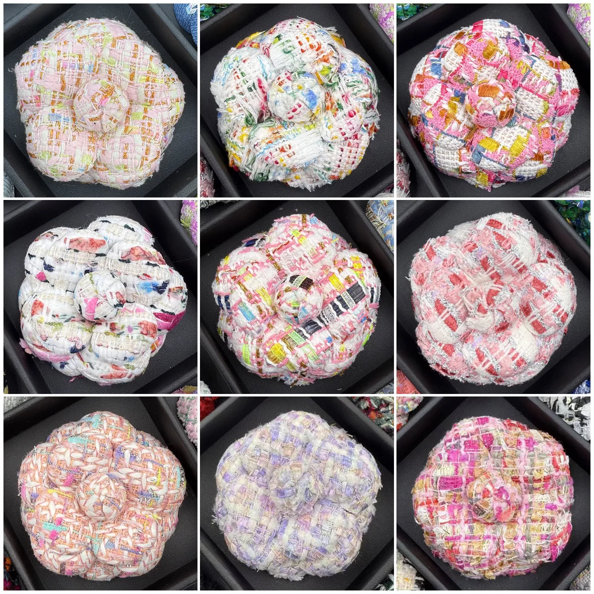 

6.6CM Women's High-end Luxury Accessories Brooch Coarse Flower Camellia Cute Colorful Dress Pin Party Banquet Gift Chest