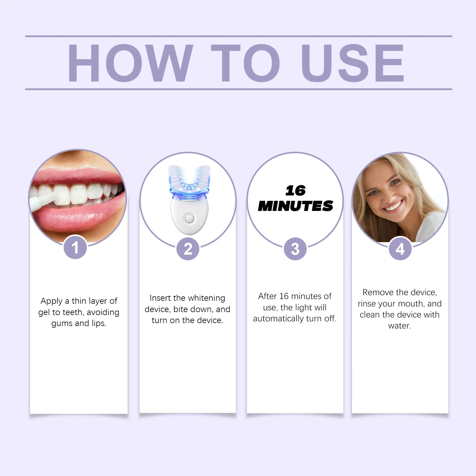 Oralhoe Teeth Care Set Oral Hygiene Remove Stains Dental Blue Light No Sensitivity For Travel Beauty Teeths Bleach Clean Gel Kit view 6