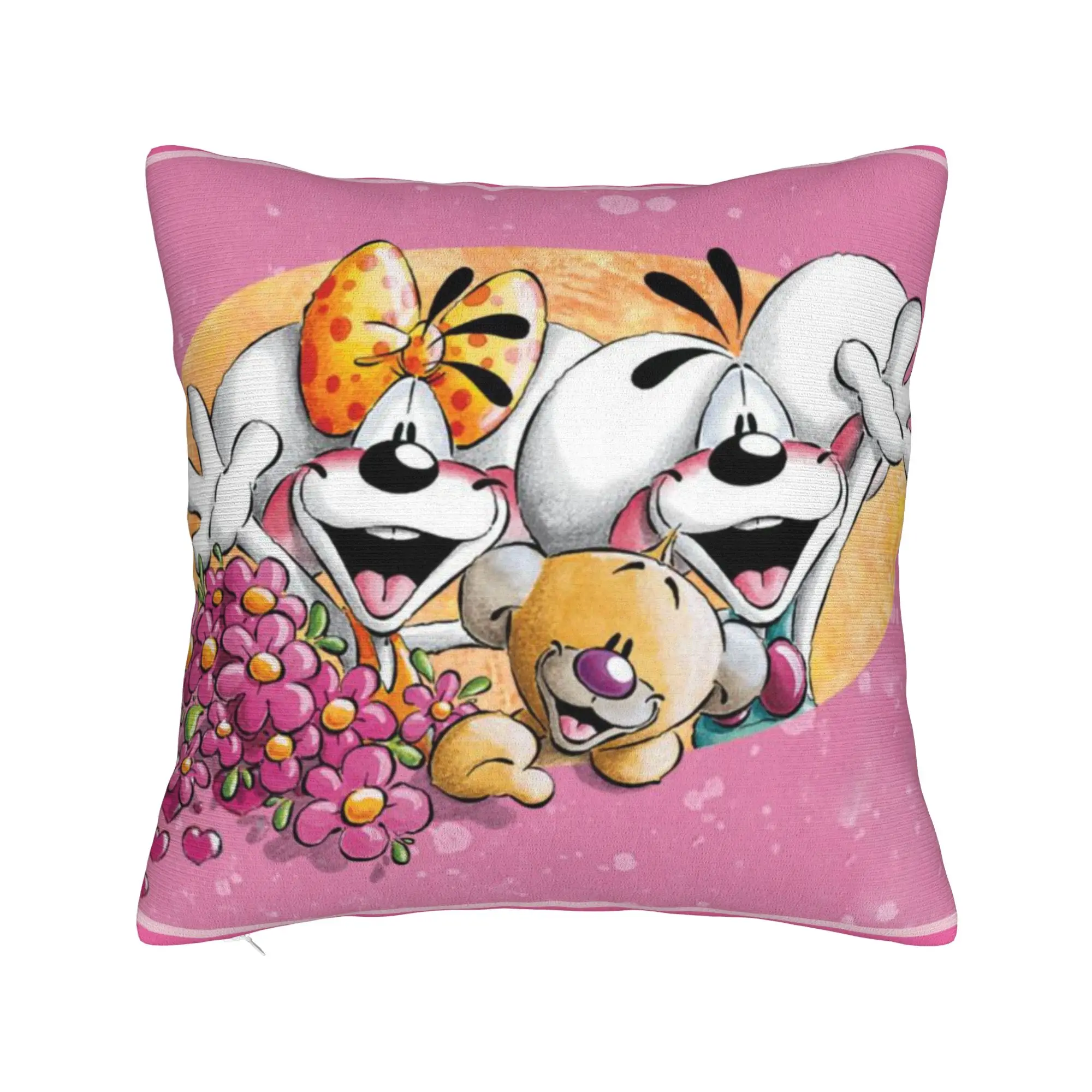 Decorative Pillowcase Diddl Diddlina Stuff Sofa  Throw Pillow Case Cover Square Multi-Size