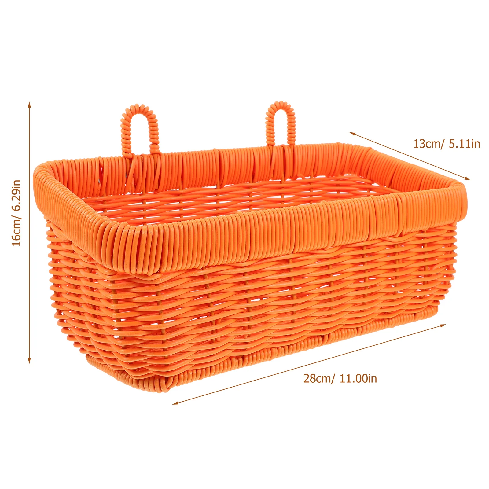 Ginger and Garlic Storage Basket Woven Wall Baskets Hanging for Kitchen Plastic Wicker
