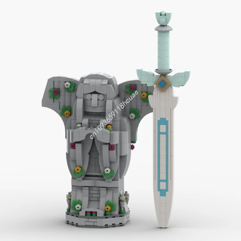 566pcs MOC Zelda Goddess Sword Model Building Blocks Construction Toy Assemble Christmas Gifts DIY Idea Education Brick Birthday