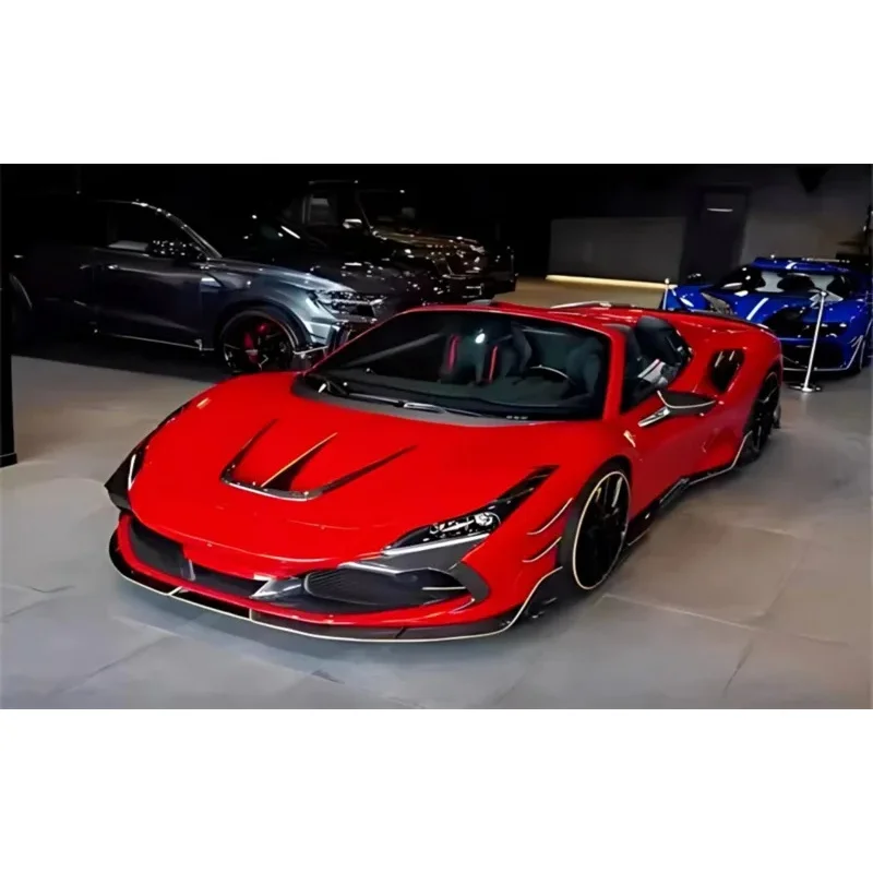Real Dry Carbon Fiber Front Bumper Lower Lip Under Spoiler Body Kit F8