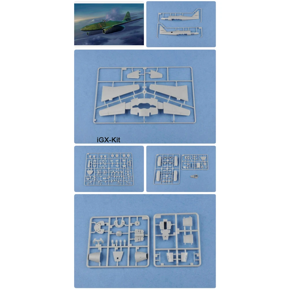 HobbyBoss 80369 Масштабная модель истребителя Me262 Me-262 Me 262A-1a в масштабе 1/48, пластиковый конструктор для сборки, игрушка