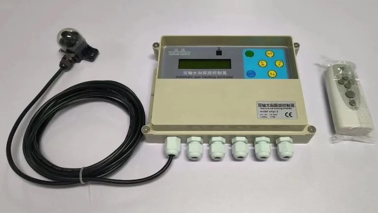Imagem -02 - Sun Tracker Sun Sistema de Controlador de Rastreamento Automático Rastreamento de Plataforma de Dois Graus de Liberdade Controlador Solar Tracker de Eixo Duplo