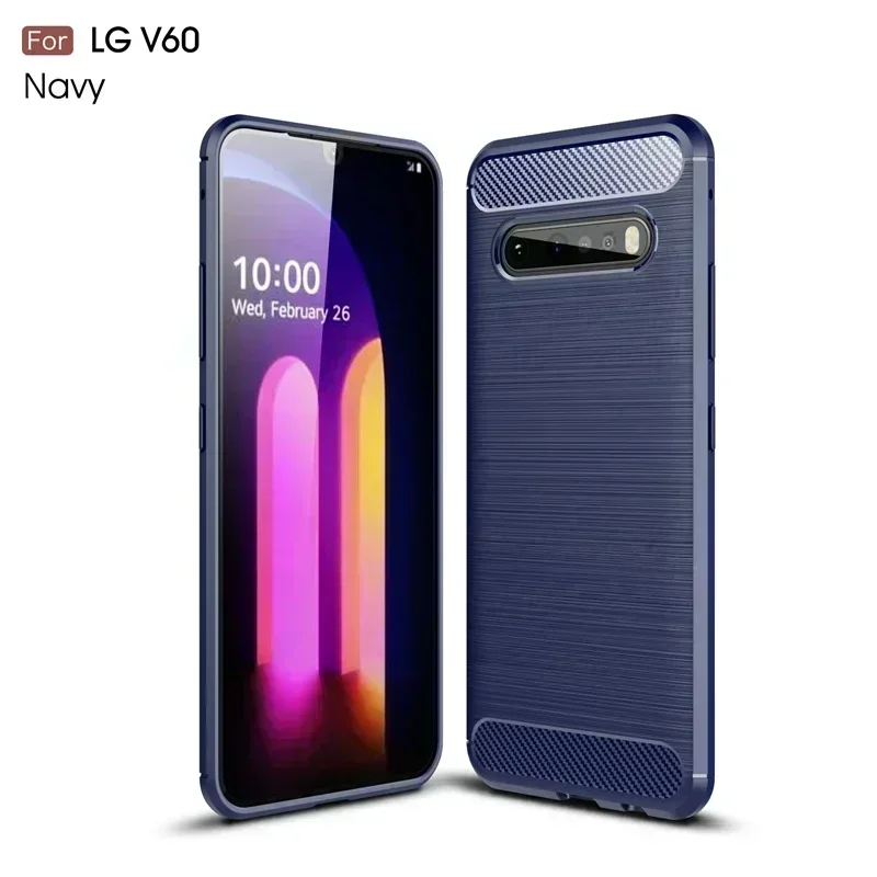Для LG V60 ThinQ 5G Чехол Для LG V60 ThinQ 5G Противоударный Прочный Armor Cover Силиконовый чехол-бампер для телефона Для LG V60 ThinQ 5G Cover