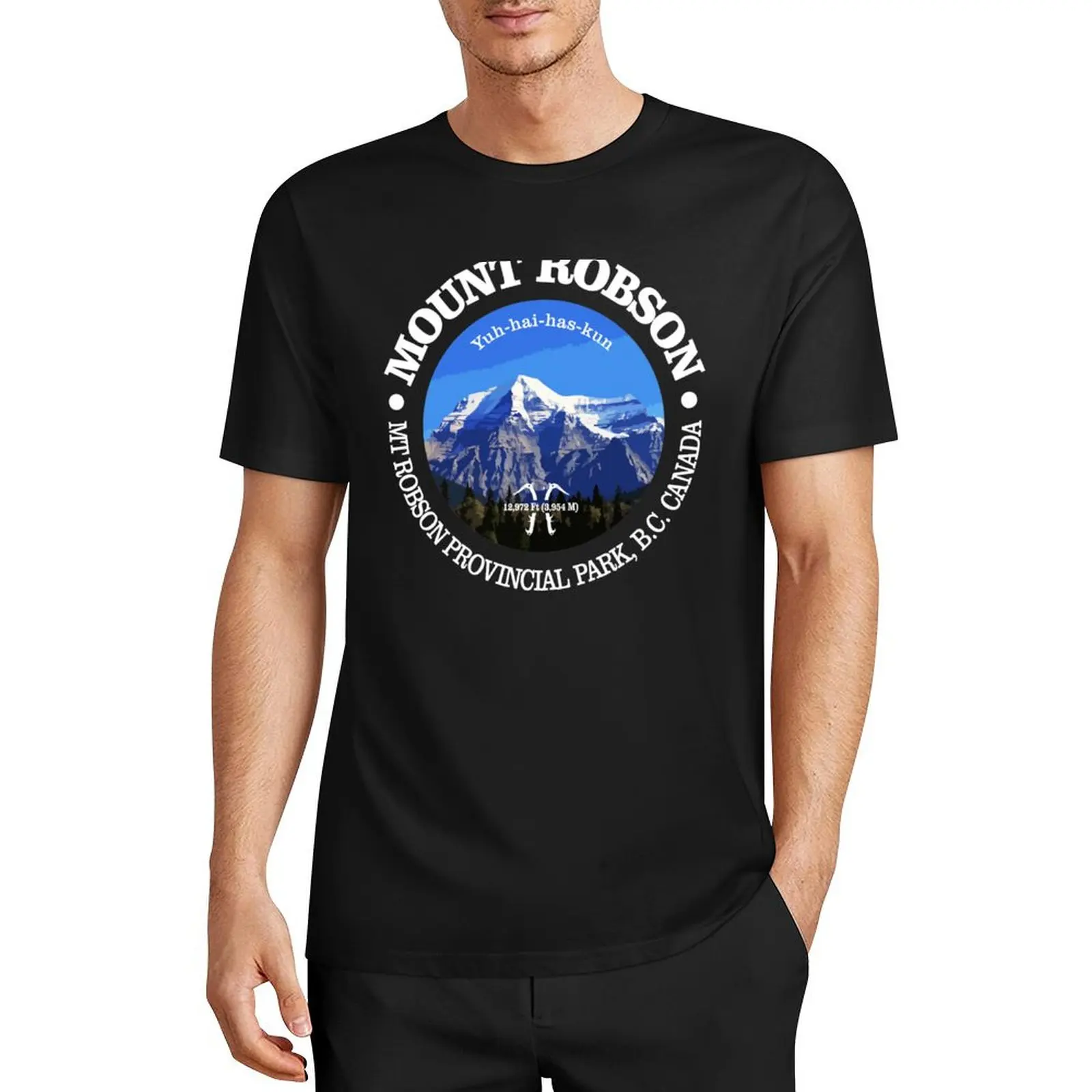 Mount Robson (P) T-Shirt anime t shirts heavyweights heavy weight t shirts for men