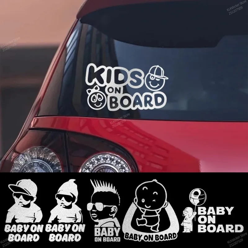 Car baby care stickers, car windshields, child decorations, automatic safety, warnings, decorations, accessories