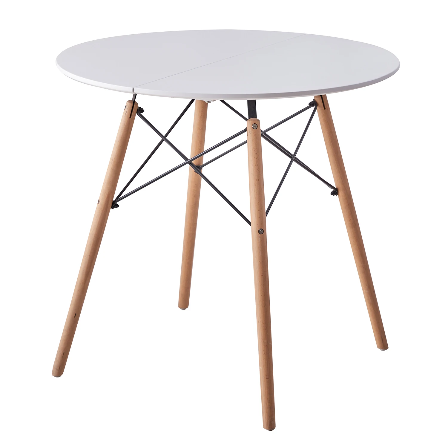 EGOONM Medieval Style Round Table Small Household Dining Table Nordic Designer Creative Simple Negotiation Table 80CM