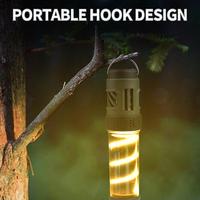 Portable Outdoor Light Versatile Rechargeable Camping Lantern Ultra-bright Waterproof 3-in-1 Lamp with Flashlight for Outdoor