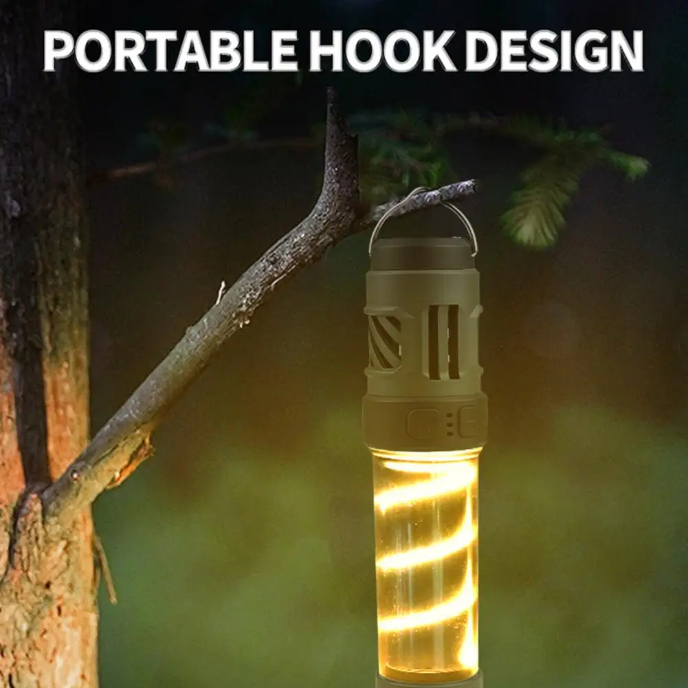 Portable Outdoor Light Versatile Rechargeable Camping Lantern Ultra-bright Waterproof 3-in-1 Lamp with Flashlight for Outdoor