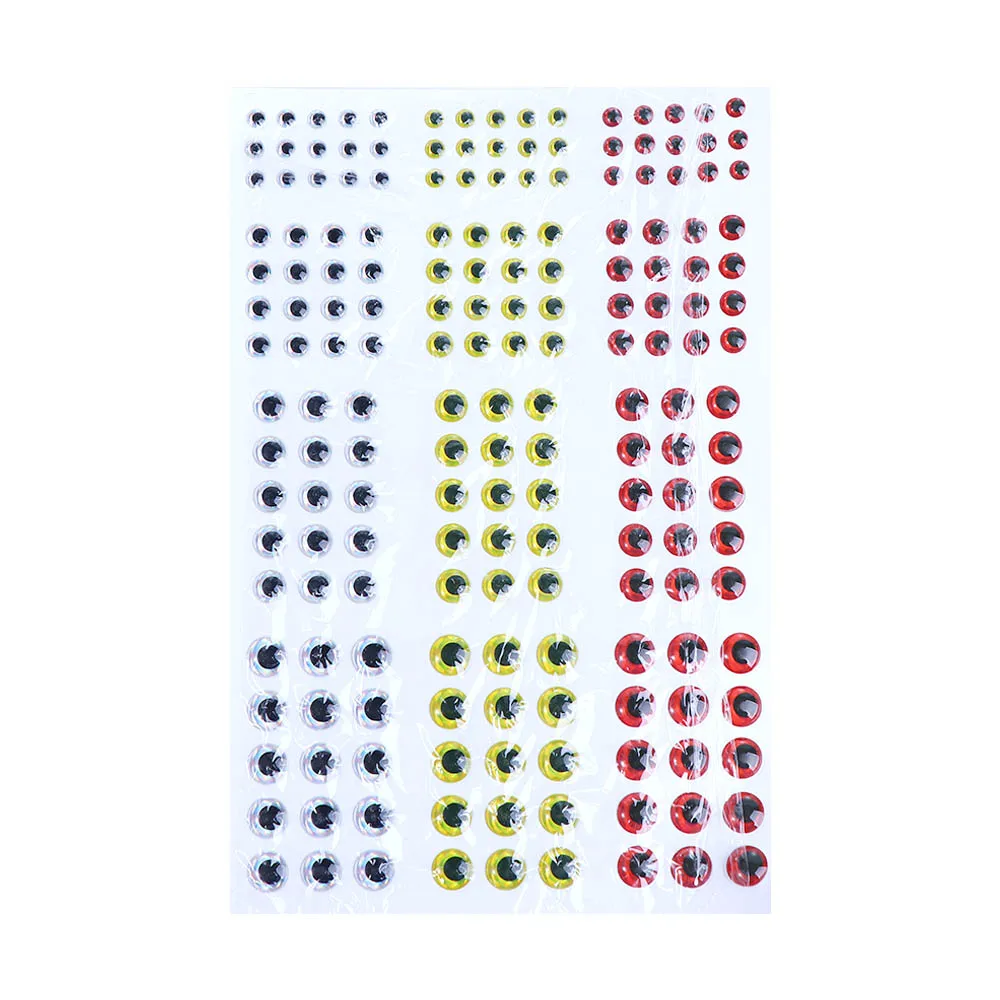 

Simulation DIY Eye Fishing Eyes Sticker Fly Fishing Fishing Lure Eyes Artificial Fish Eyes 3D Fish Eyes Lure Fish Eyes