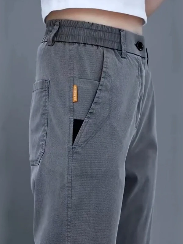 

Men's Casual Loose Straight Leg Thin Summer Jeans Faionable Urban Sle Breathable Comfortable Dad Clothes mid Waist Zipper