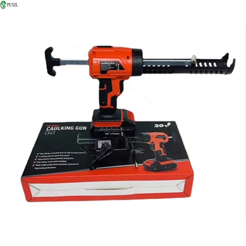 

New electric glass glue gun High power electric seam filling gun Lithium electric variable speed hard glue gun Household electri