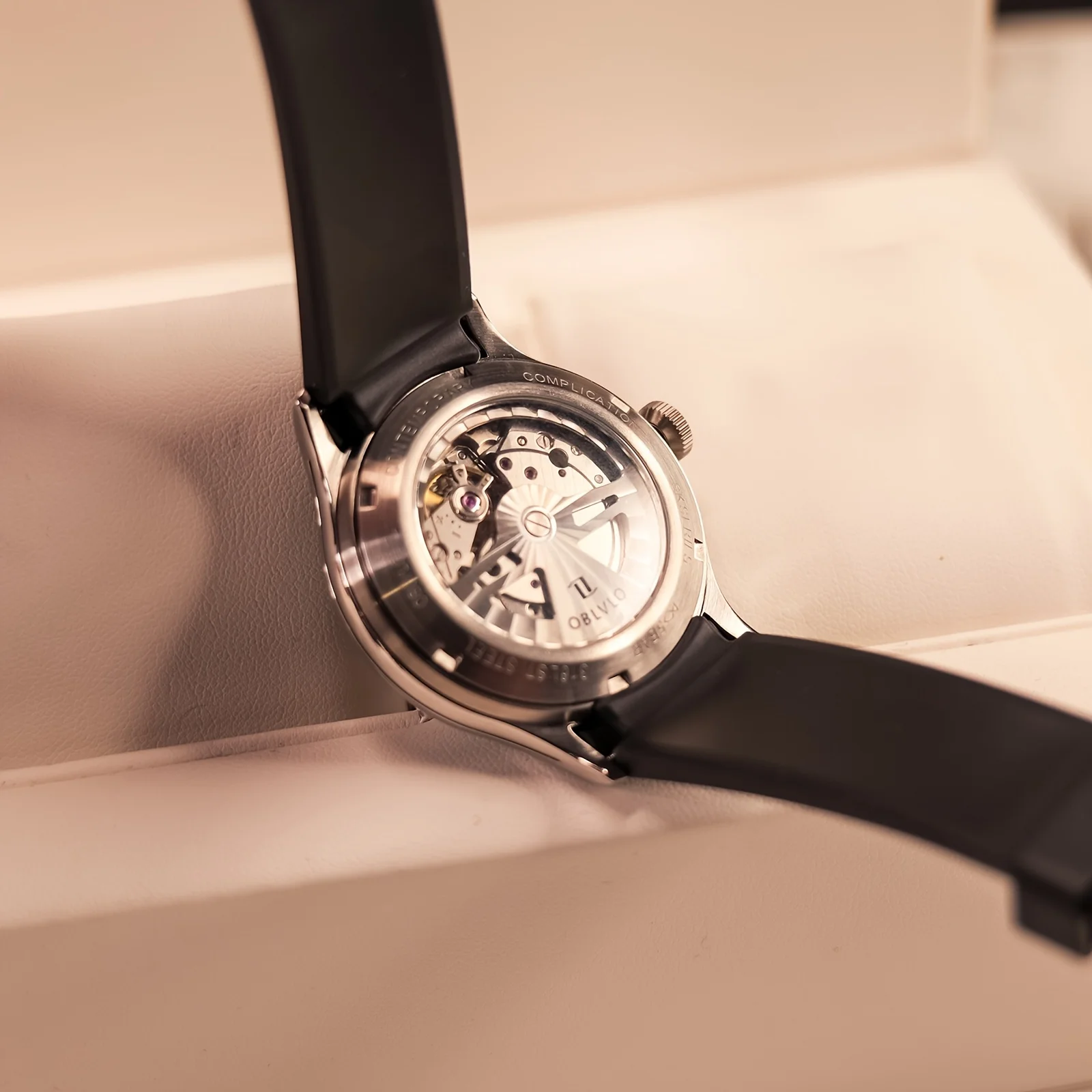 ساعات ميكانيكية للرجال من OBLVLO، ساعات ميكانيكية أوتوماتيكية، ساعات رجالية جديدة ومبتكرة، ساعات رجالية، فريدة من نوعها