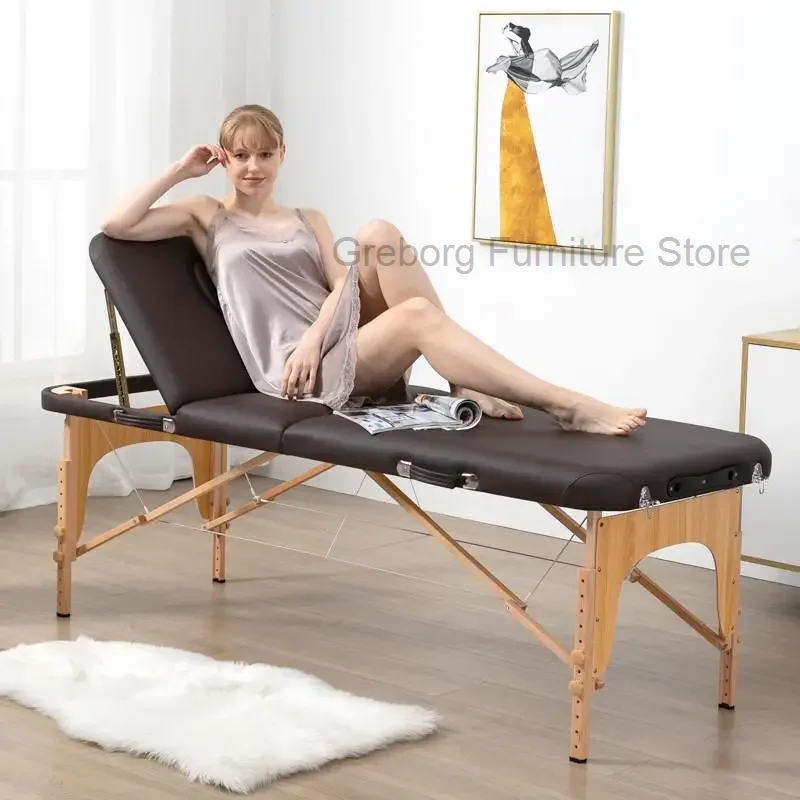 Aesthetic Portable Massage Bed Folding Chiropractic Nails Facial Massage Bed Examination Modern Maca De Estetica Furniture CC