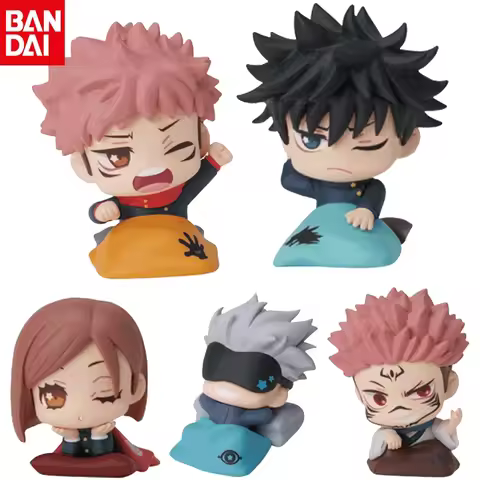 Genuine BANDAI Jujutsu Kaisen Gojo Satoru Fushiguro Megumi Itadori Yuji Kugisaki Nobara Anime Figures Japanese Anime Brinquedos