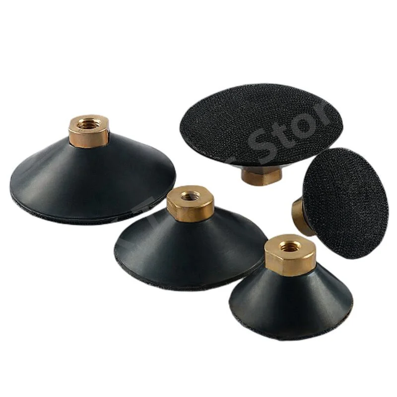 3/4 Inch Rubber Curved Backer Pad Bowl Shape Thread Arc Shape Hook and Loop Backing Pad For Convex Diamond Polishing Pads