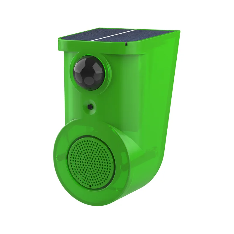 1PCS Solar Outdoor Motion Sensor Alarm With 129db Siren Strobe Light Motion Detector Siren  For Home/Farm/Barn Alarm System