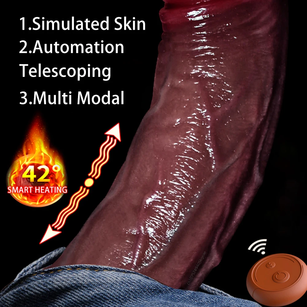 Large Suction Cup Dildo Telescopic Dildo Full Size Realistic Vibrator Rubber Penis Real Toys For Adults Sex Toys For Women