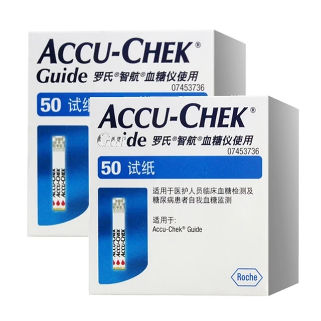 ACCU Chek Guide Blood Glucose Test Strips Lancets Kit Blood Glucose meter Test Kit Glucometer Free Lancet for diabetes