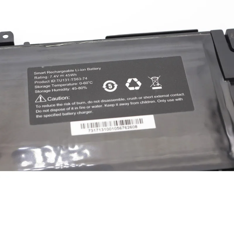 Imagem -02 - Jcljf-bateria do Portátil para Dell 7.4v 45wh Tu131-ts6374 Tu131 Xps13 8808 U13s881 U33x Ux32k U731 Tu131-ts63-74 Alta Qualidade