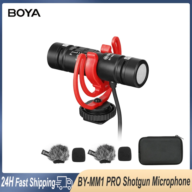 

BOYA BY-MM1 PRO видеопушка микрофон двойной капсульный конденсаторный видеомикрофон для iPhone Android смартфон камера планшетный ПК