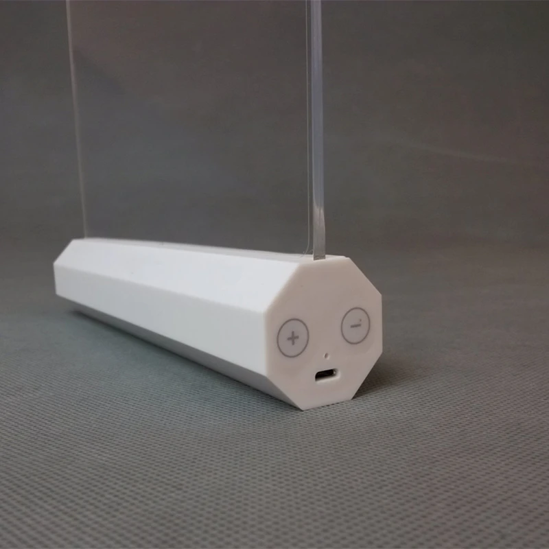 Creative USB Charging Night Light Flat Led Lamp Eye Protection for Learning Touch Reading Light Adjustable Flexible Book Lamp