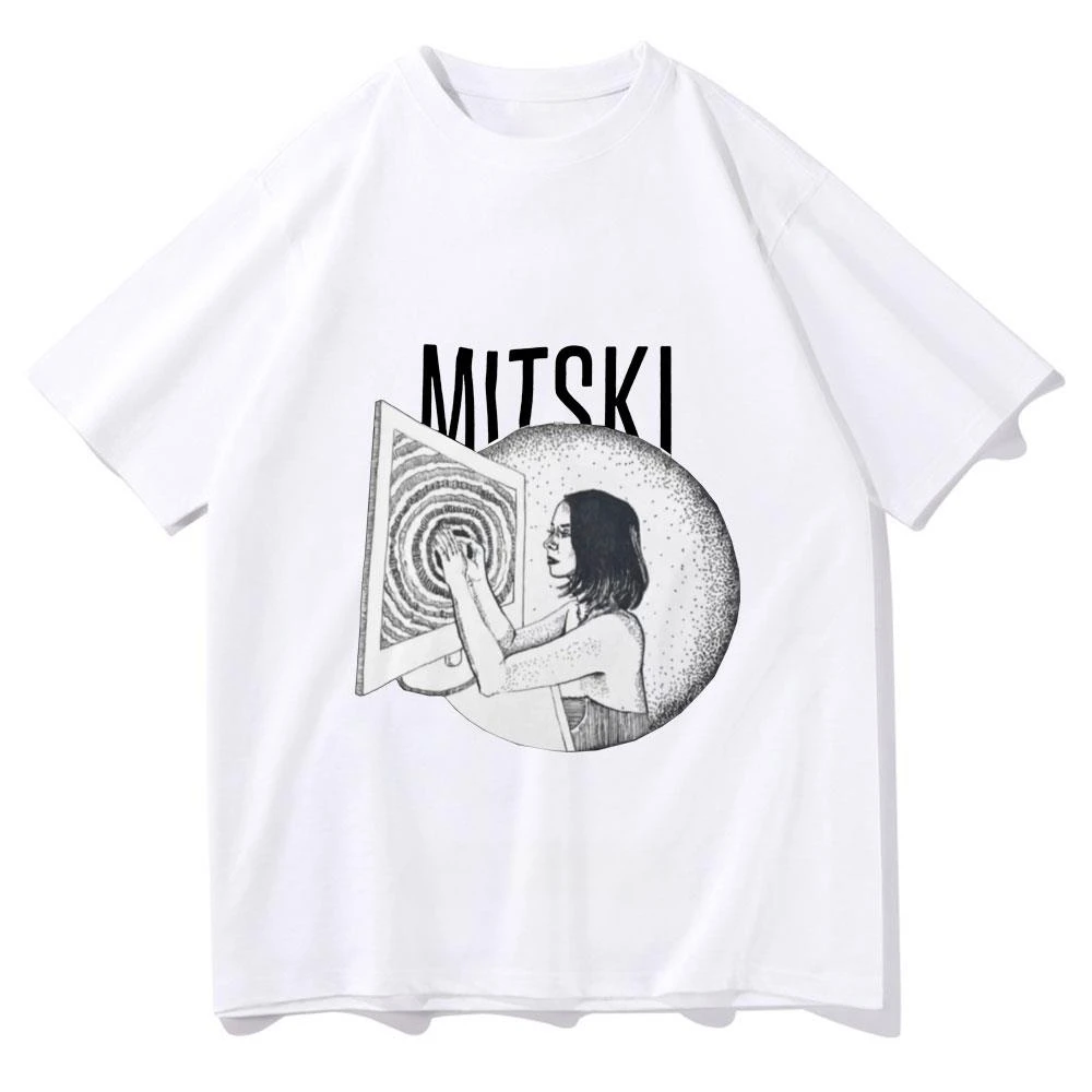 Mitski Is A Cowboy Singer Poster Music Album Printed T-shirt Male Female Harajuku Hip Hop Street Short Sleeve Outfit