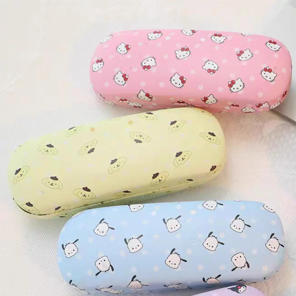 جديد أنيمي سانريو مرحبا كيتي كورومي النظارات المنظم لطيف الكرتون سينامورول الطالب قطرة واقية المحمولة النظارات