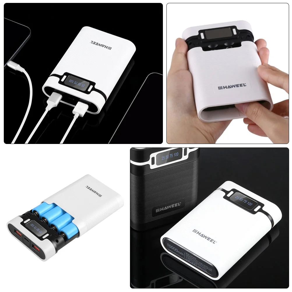 Case For Rechargeable 4-slot Mobile Bank Case 18650 power bank 18650 case