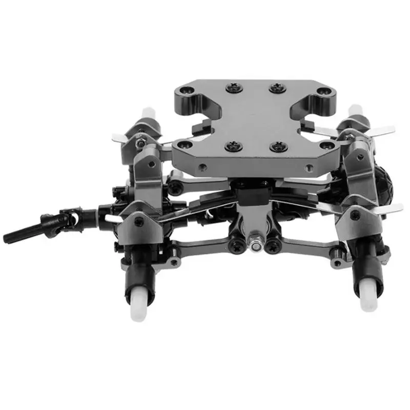 ABYB Metal Balance Chassis Board Seesaw Kit for WPL B16 B36 1/16 RC Car Upgrade Parts Modified Accessories,Black