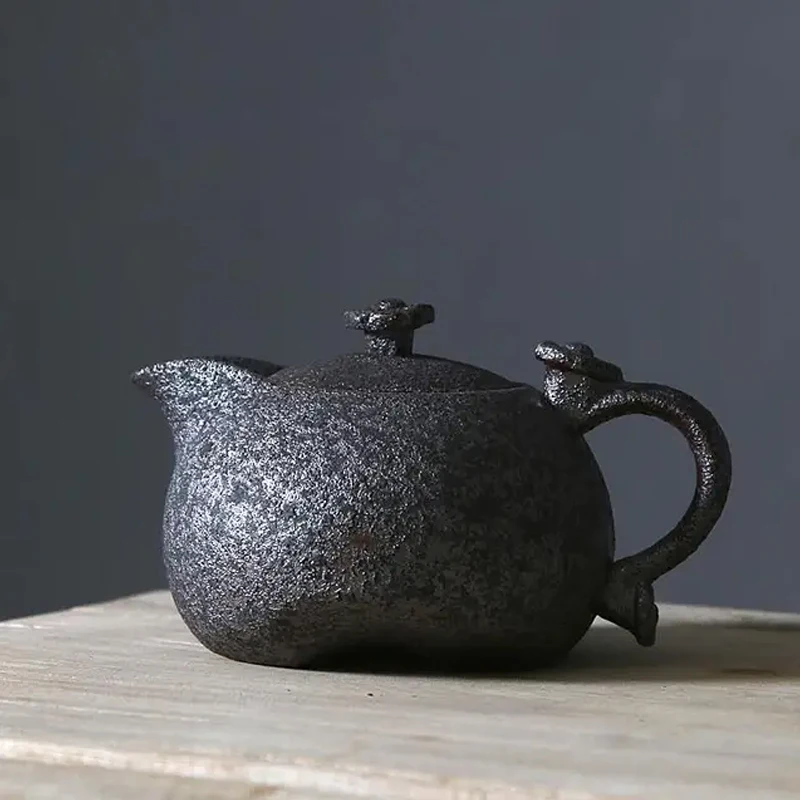 

LUWU-Rust-Glazed Ceramic Teapot Kettle, Tea Pot, Chinese Kung Fu Tea Set, Drinkware, New Arrival