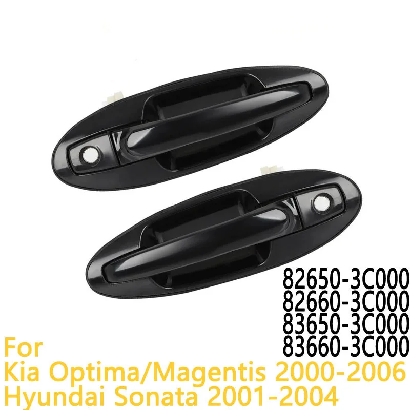 

Черная внешняя ручка двери для Kia Optima Magentis 2000-2006 Hyundai Sonata 2001-2004, замена ручки внешней двери